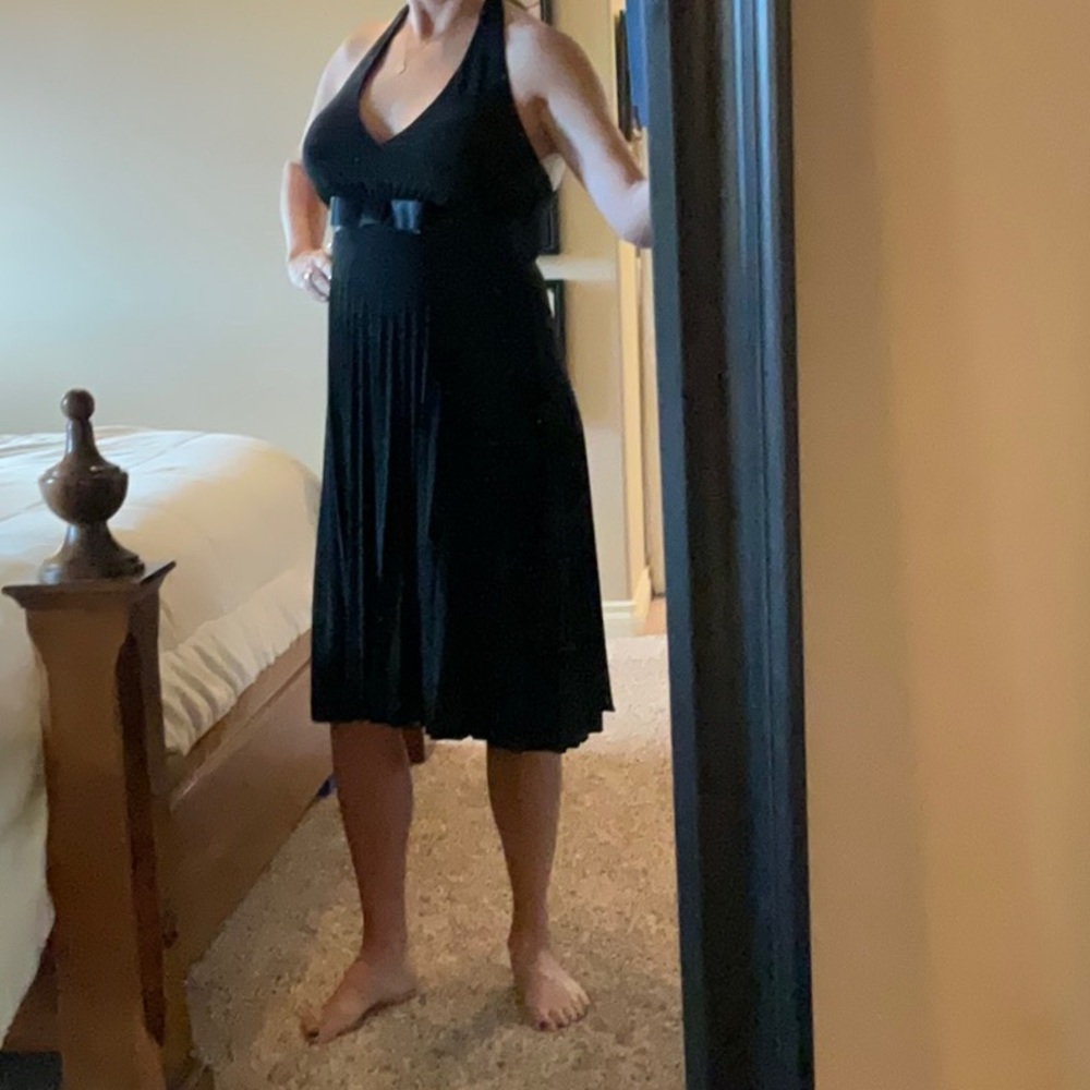 Black cocktail dress